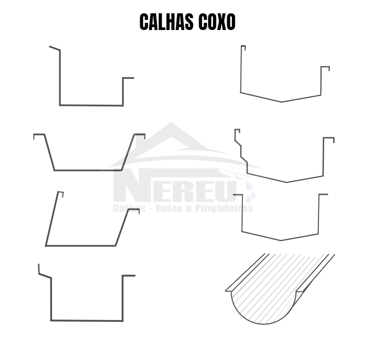 modelos de calha coxo