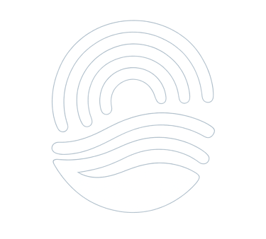 Official logo for Mallorca Unlocked, featuring an abstract icon with fluid lines symbolizing experiences of the island.
