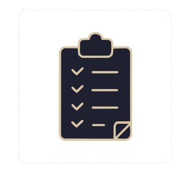 Waterfront buyer checklist icon.