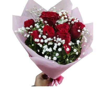 10 rose bouquet