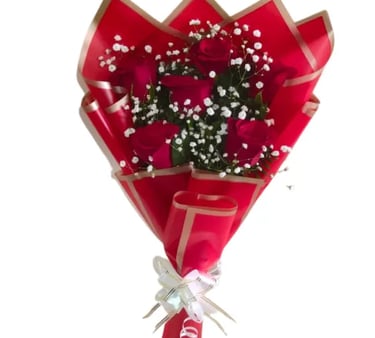 Red Rose Bouquet -6 pieces