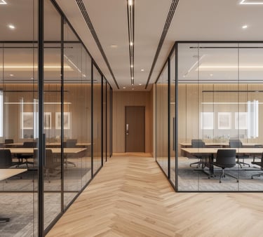Modern Dubai office renovation interior