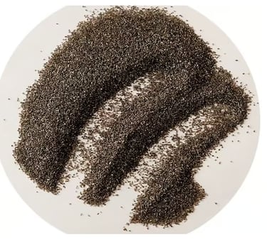 the photo of brown silicon carbide.