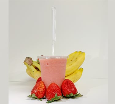 halal food Parsippany strawberry banana smoothie