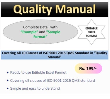 ISO9001 Quality Manual