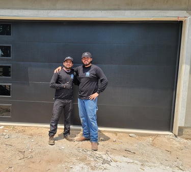 Alex Hernandez and Oscar Perez-Hernadnez, CEO and founders of A's garage doors located in Austin TX