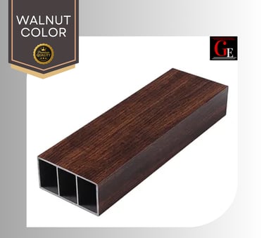 WPC Timber Tube Walnut Color
