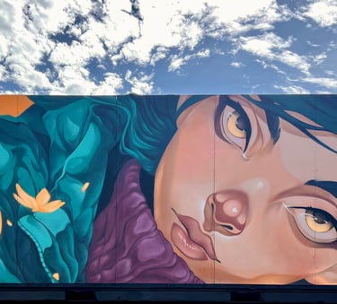 Chrysalis - Mural in Wynwood, Miami, street art, public art by Ona Salvador