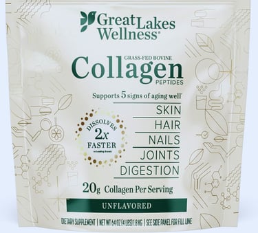 grass fed bovine collagen peptides for anti ageing by GREAT LAKES WELLNESS