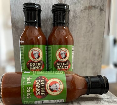 Our Party Pack-3 bottles filled with "Do the Dance" Hot Salsa