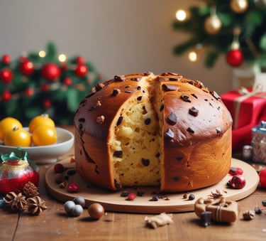 panetone de chocolate