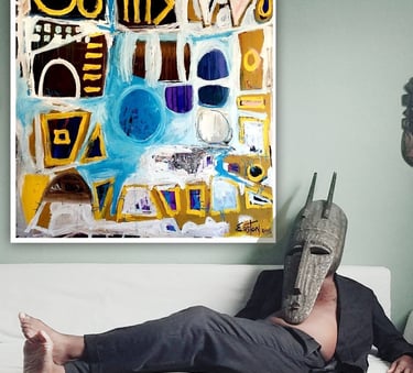 Original Jazz Painting by Easton Davy - Blue Note Records Artist