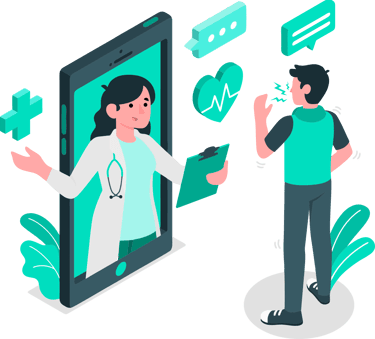 a man and woman are talking on the phone