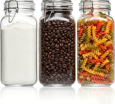 Airtight Glass Storage Jars