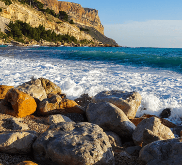 plage de la grande mer à Cassis