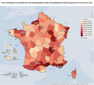PESTICIDES SANTÉ ENFANTS CARTE