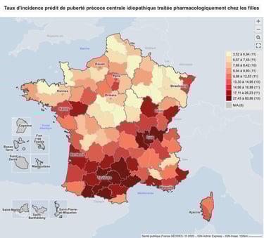 PESTICIDES SANTÉ ENFANTS CARTE