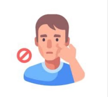 no touching face