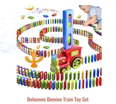 Domino train toy set for toddlers