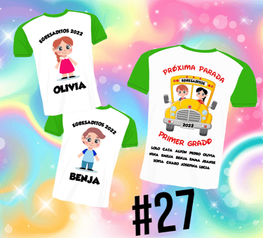 Remera para egresaditos de Jardin de Infantes