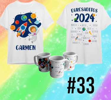 Remera para egresaditos de Jardin de Infantes