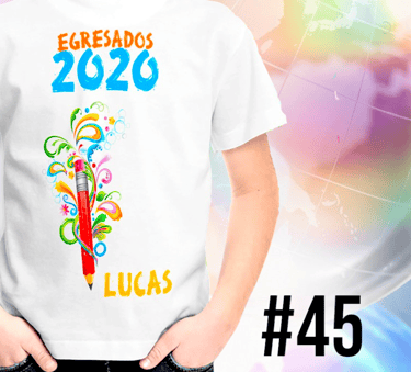 Remera para egresaditos de Jardin de Infantes