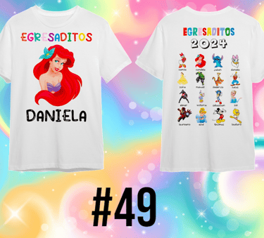 Remera para egresaditos de Jardin de Infantes