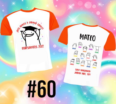 Remera para egresaditos de Jardin de Infantes