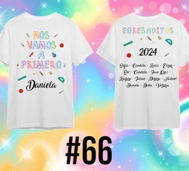 Remera para egresaditos de Jardin de Infantes