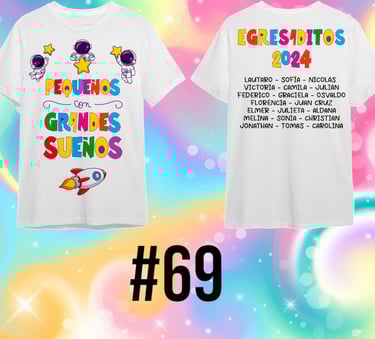 Remera para egresaditos de Jardin de Infantes