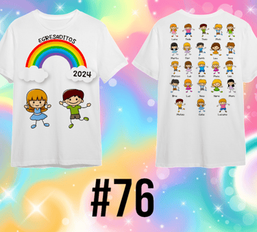 Remera para egresaditos de Jardin de Infantes