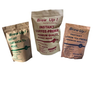 Premium tea and coffee premix range from HR Traders — trusted Coffee Machines and Coffee Suppliers in Kashmir