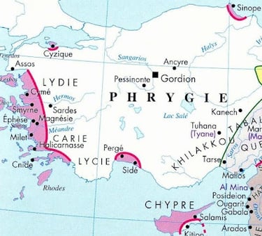 Asia Minor in the 8th century BC