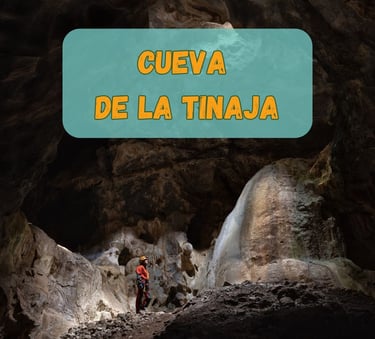 Recorrido por el interior de la Cueva de la Tinaja en actividad de espeleología