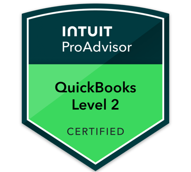 QuickBooks Level 2 certification badge