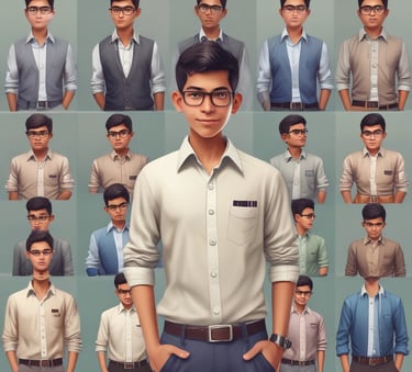 A child and parent working together on a creative DIY project at home