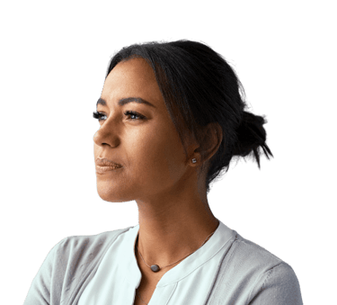 a woman with a white shirt and a black shirt