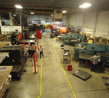 custom stainless steel cabinet production process inside workshop
