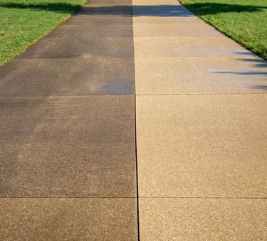 Driveway Pressure Washing Job done in Hudson, FL