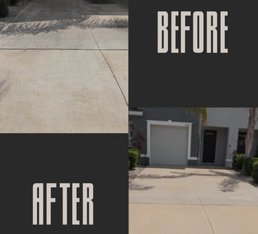 Driveway Pressure Washing Job done in Odessa, FL