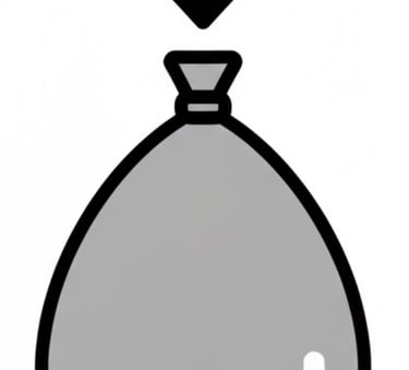 ballon with arrow pointing to knot