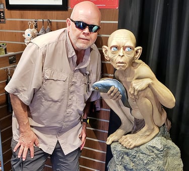 The Pirate visits the "Lord of The Rings" Weta Cave in Wellington, New Zealand