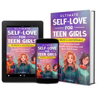 a tablet with a book and a tablet with the text ultimate self - love self