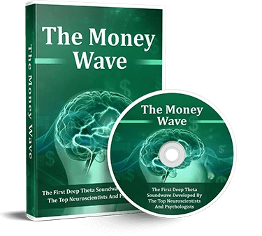 The Money Wave deep theta soundwave audio program on a green DVD and product box.