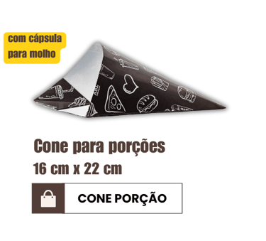Cone para porções