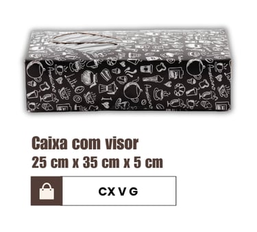 Caixa com visor