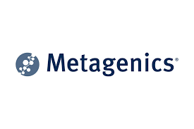 logo with gray and white circles from metagenics