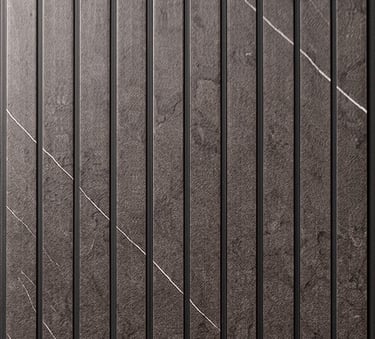 Fluted Panel Dark Color