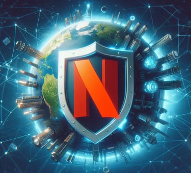Netflix and Nordvpn Combined Logo 