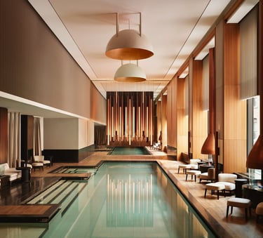 Aman New York indoor pool spa